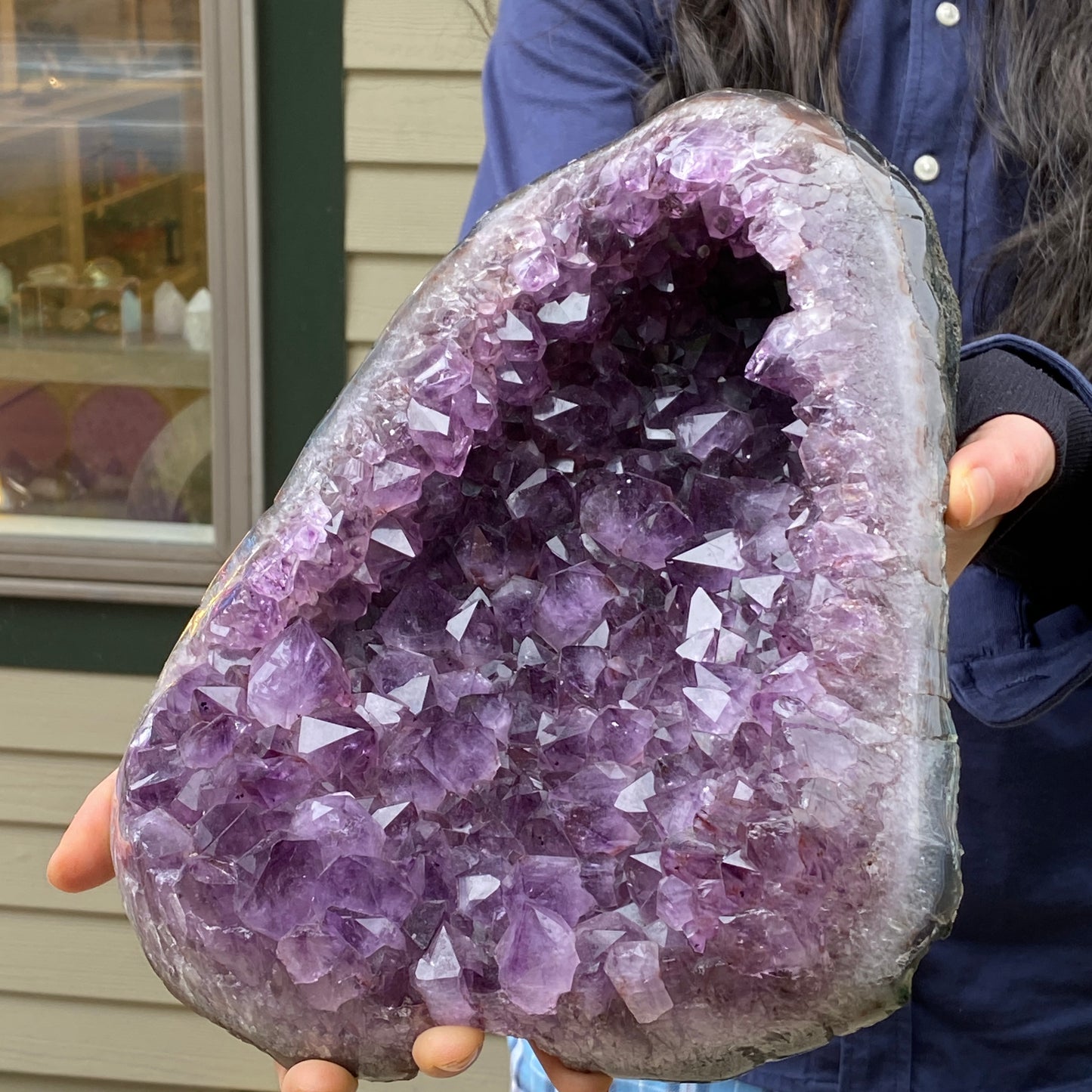 Large Amethyst 'Dish' Shaped Geode