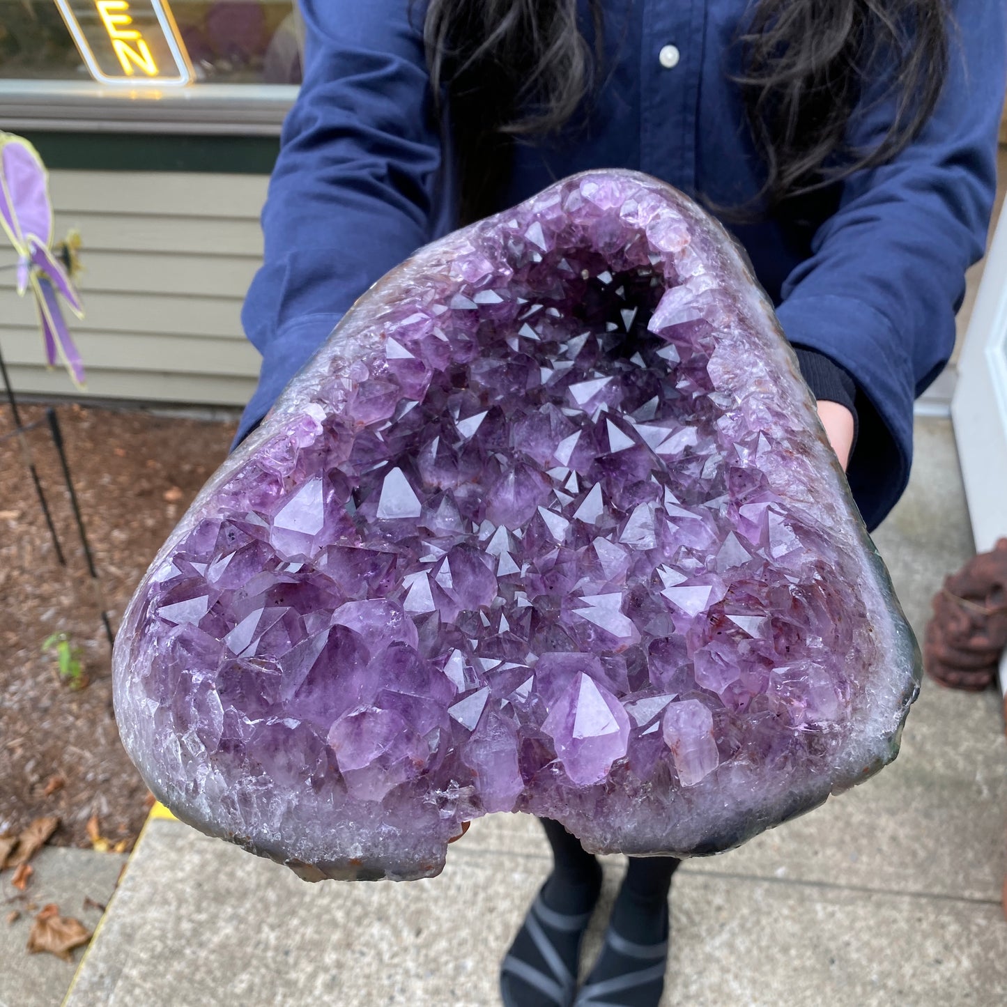 Large Amethyst 'Dish' Shaped Geode