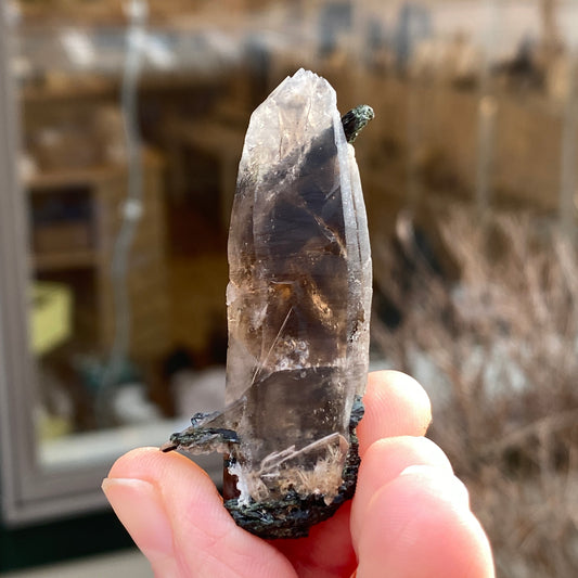 Aegirine, Smoky Quartz