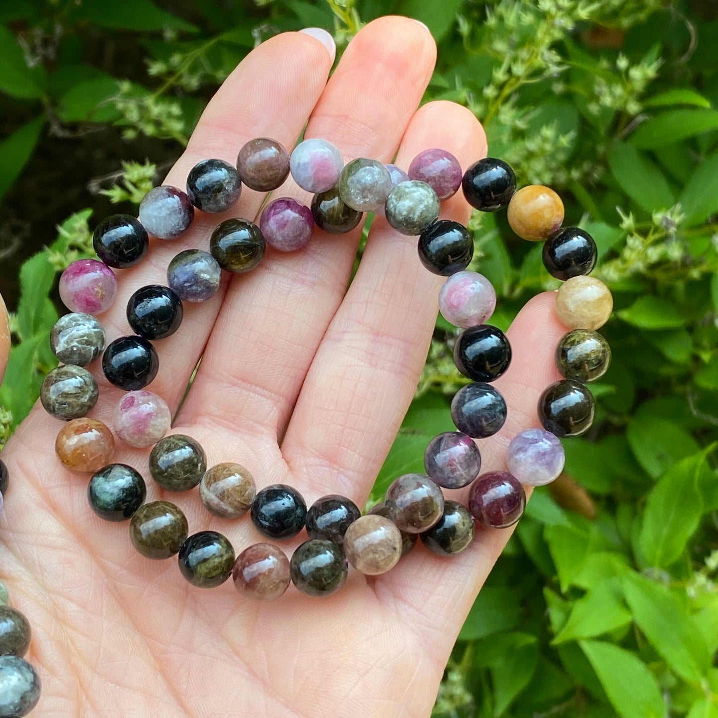 Mixed Tourmaline Bracelet, 8mm