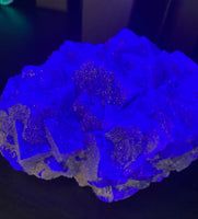 Stunning Color Changing Nigerian Fluorite, UV and Daylight Reactive