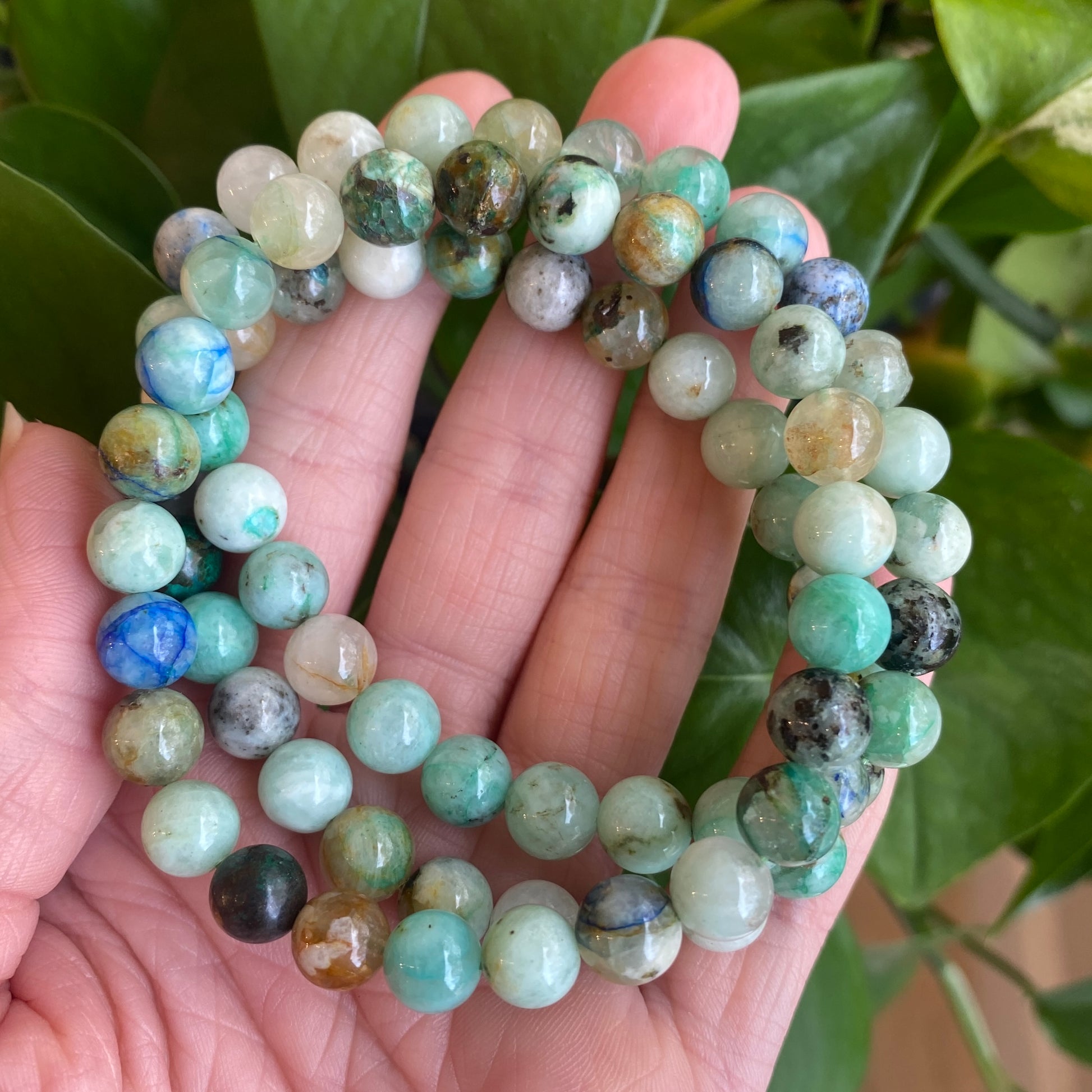 Phoenix Stone Bracelet, Turquoise, Chrysocolla, Malachite – Cape