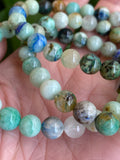 Phoenix Stone Bracelet, Turquoise, Chrysocolla, Malachite