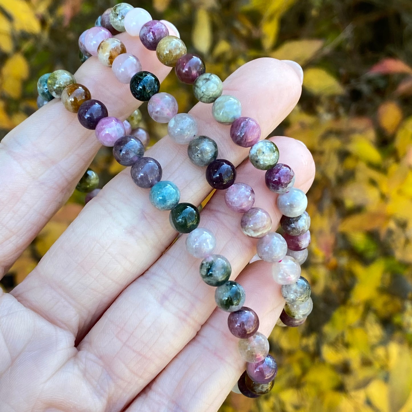 Mixed Tourmaline Bracelet, 6mm