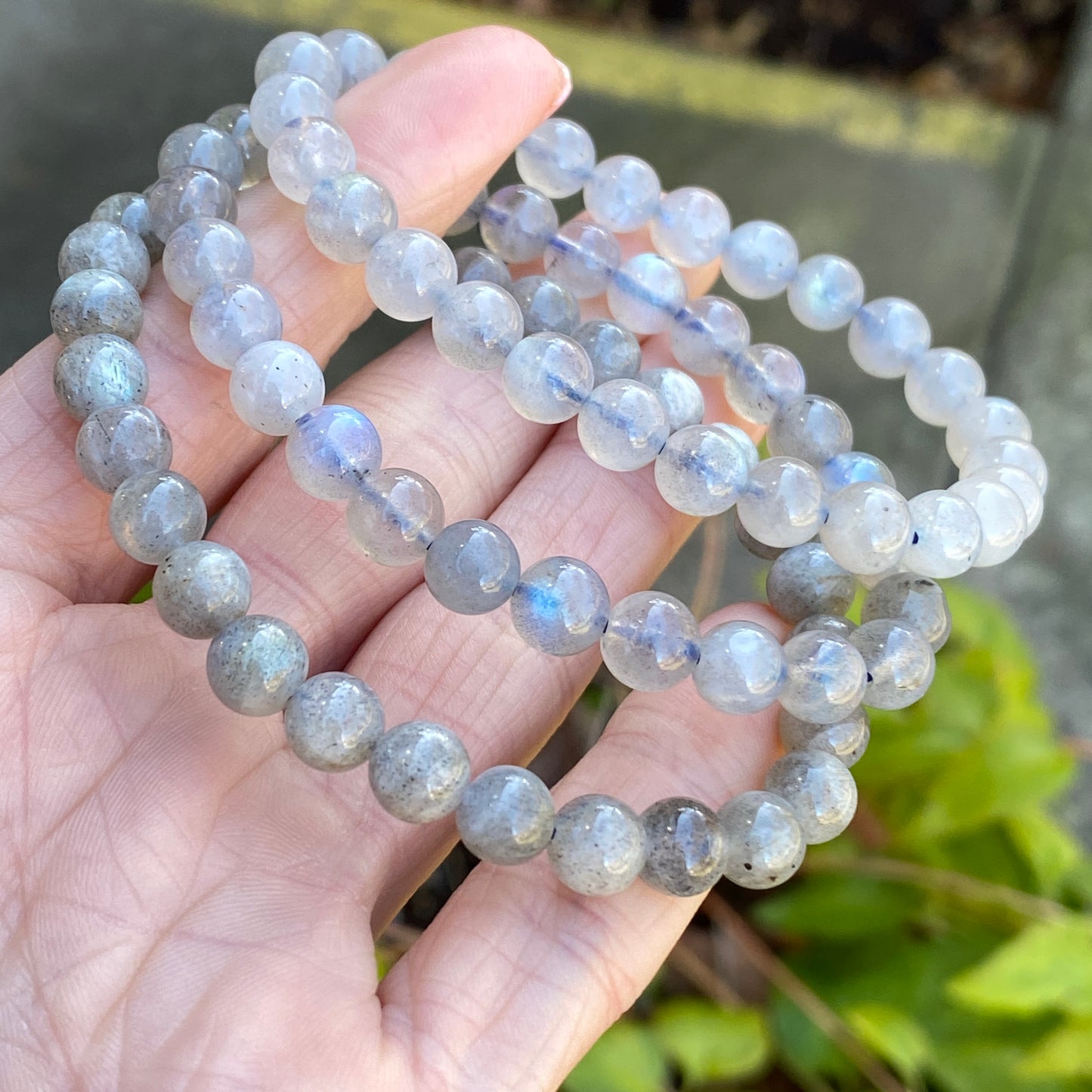 Flashy Labradorite Bracelet, 7mm