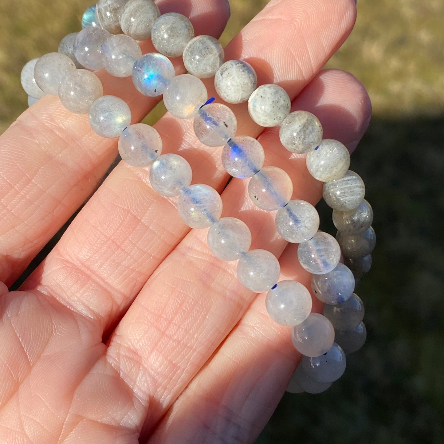 Flashy Labradorite Bracelet, 7mm