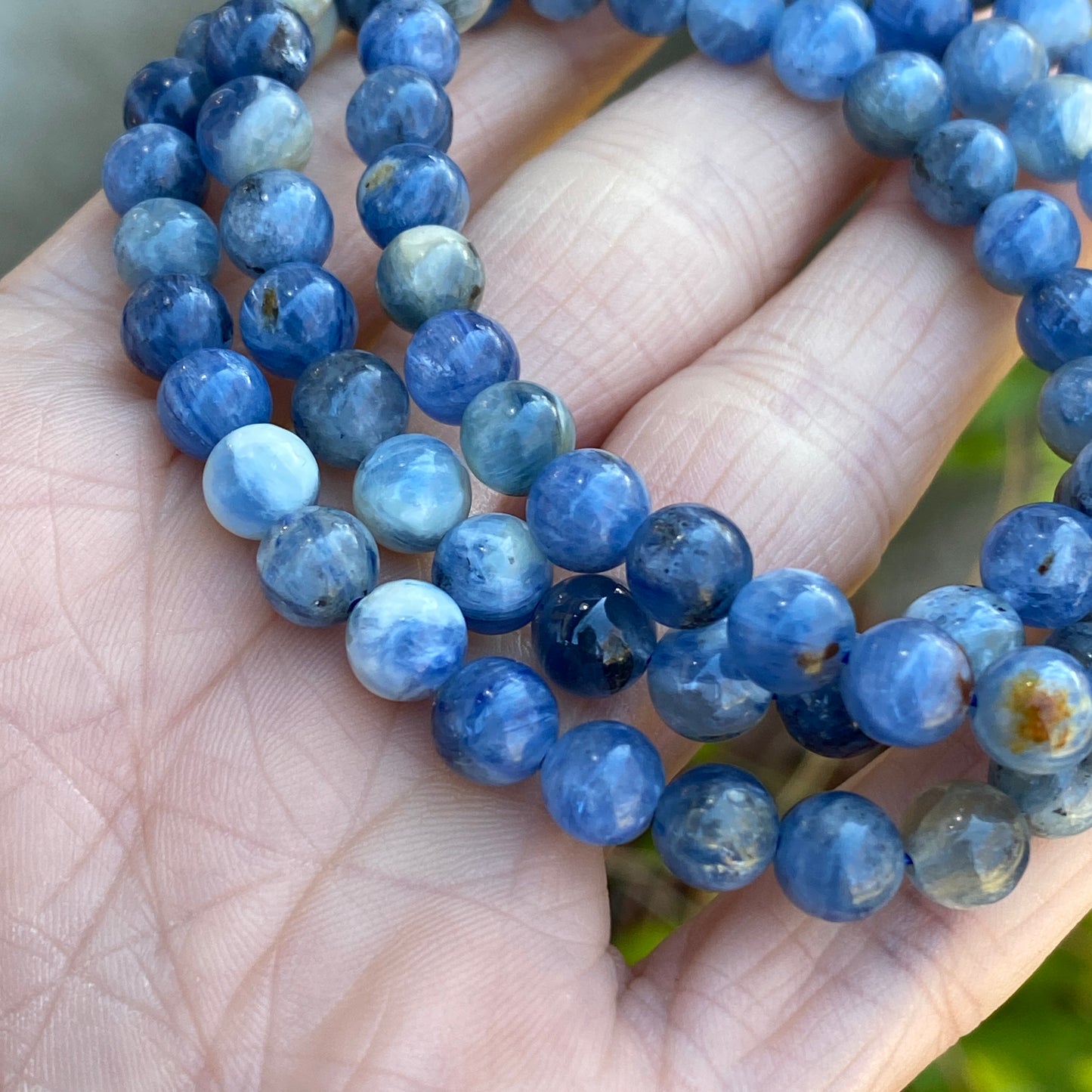 Blue Kyanite Bracelet, 6mm