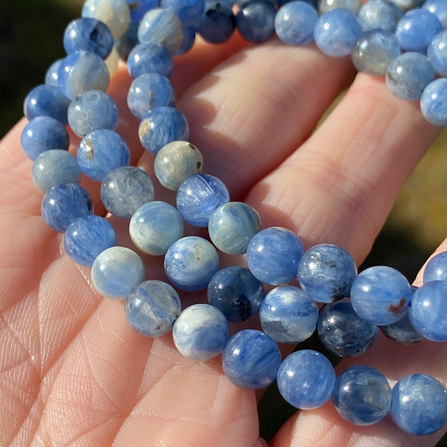 Blue Kyanite Bracelet, 6mm