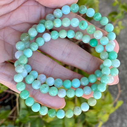 Chrysoprase Bracelet, 6mm