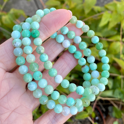 Chrysoprase Bracelet, 6mm