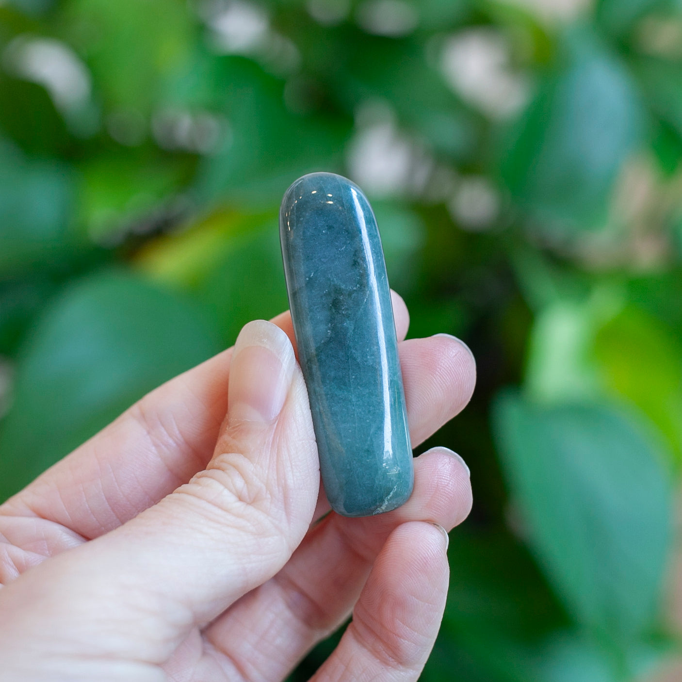 Jadeite, Blue-Green Jadeite Stone, Guatemala