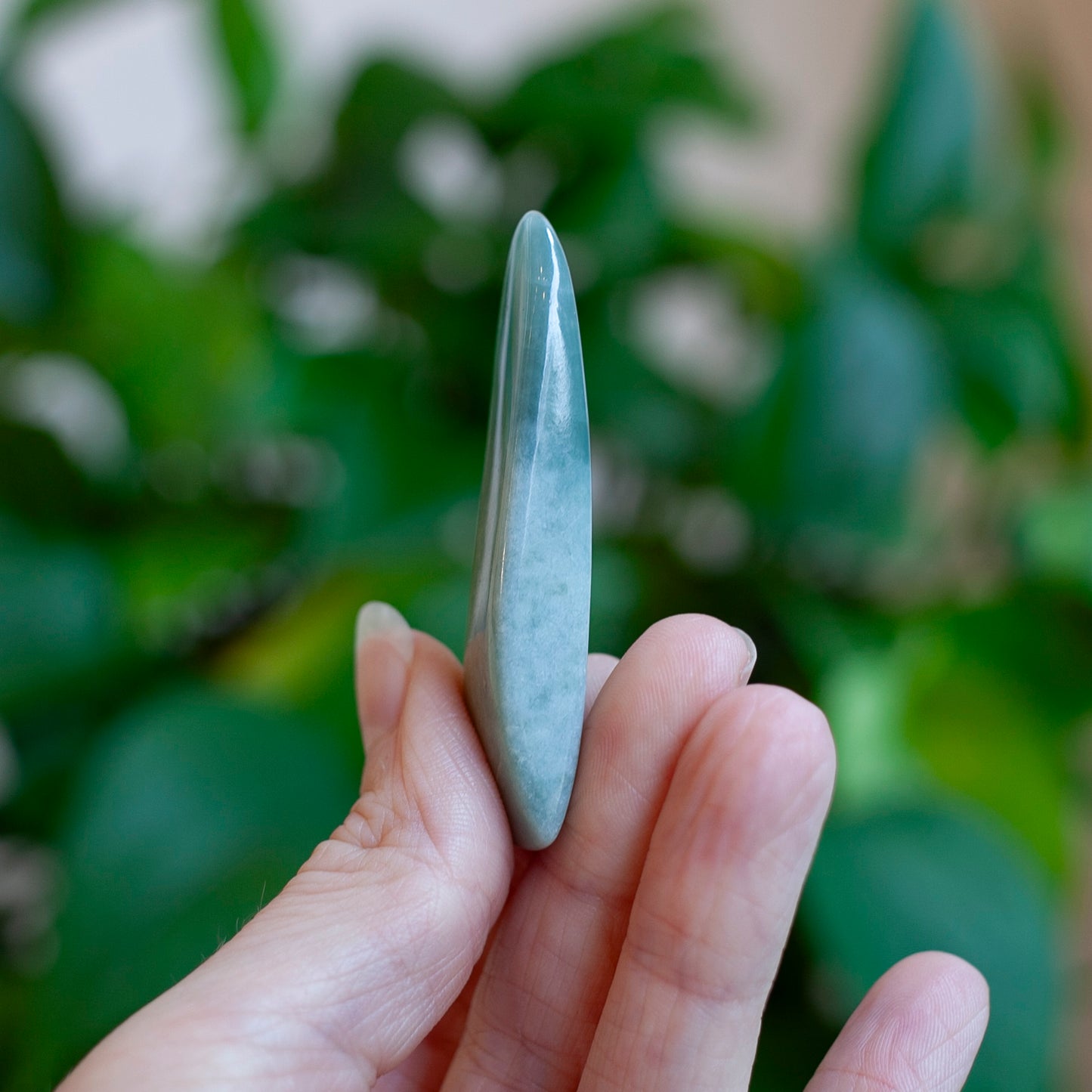 Jadeite, Blue-Green Jadeite Stone, Guatemala