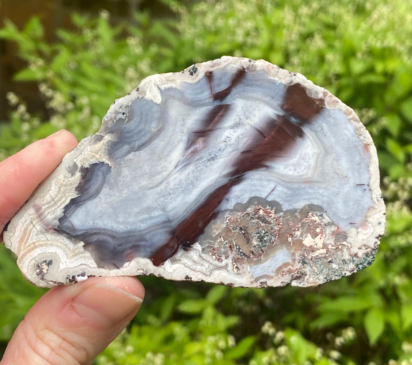 Juchem Quarry Agate, UV Reactive, Orignial Markings