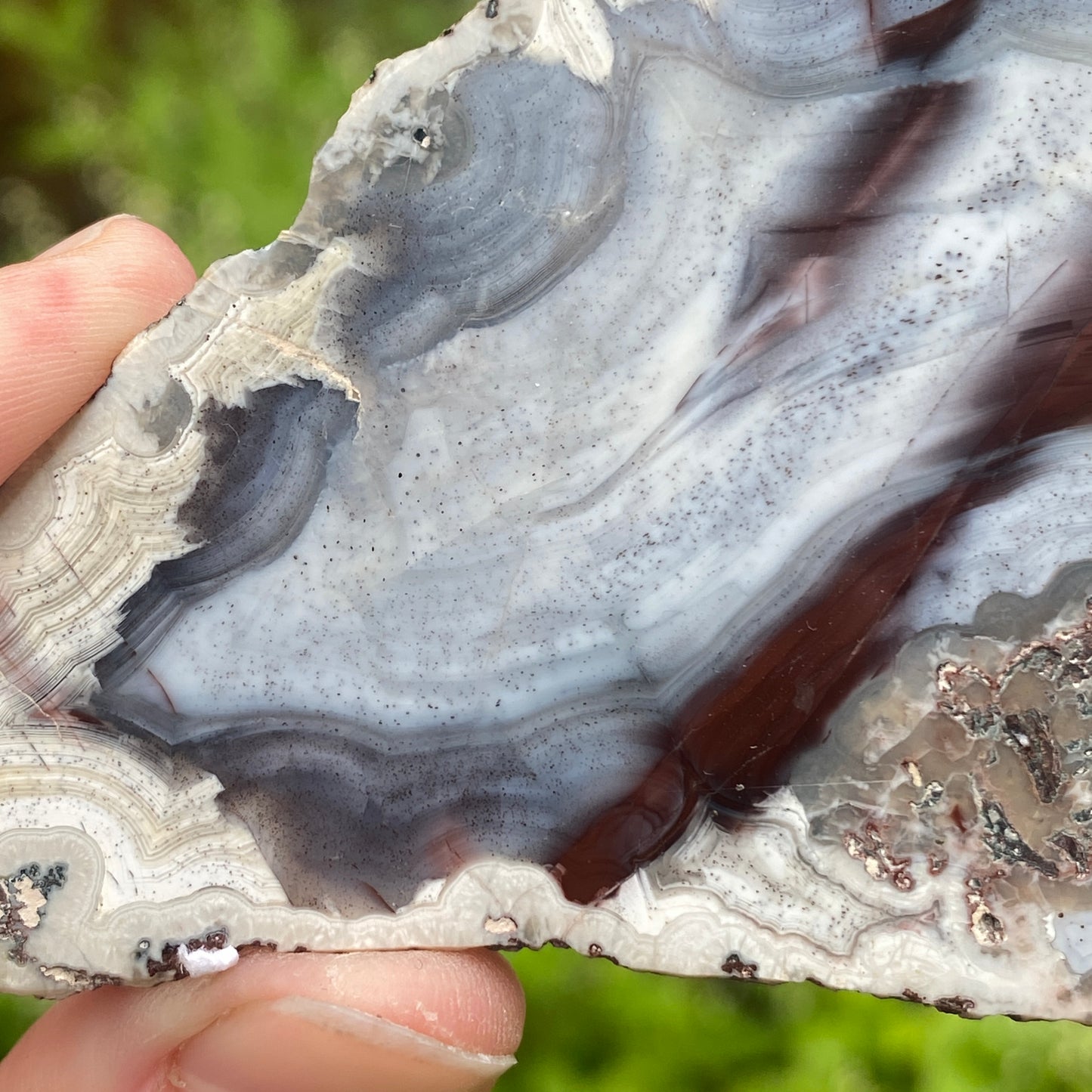 Juchem Quarry Agate, UV Reactive, Orignial Markings