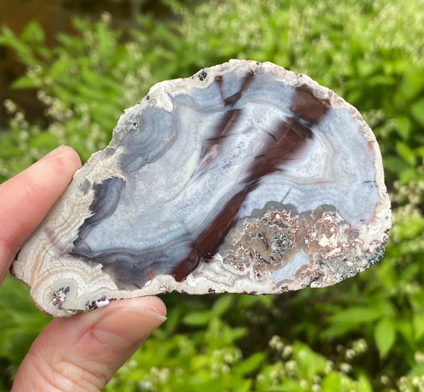 Juchem Quarry Agate, UV Reactive, Orignial Markings