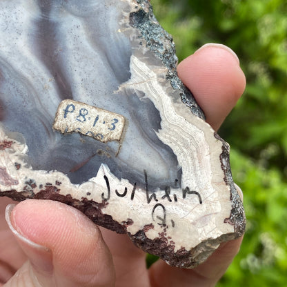 Juchem Quarry Agate, UV Reactive, Orignial Markings
