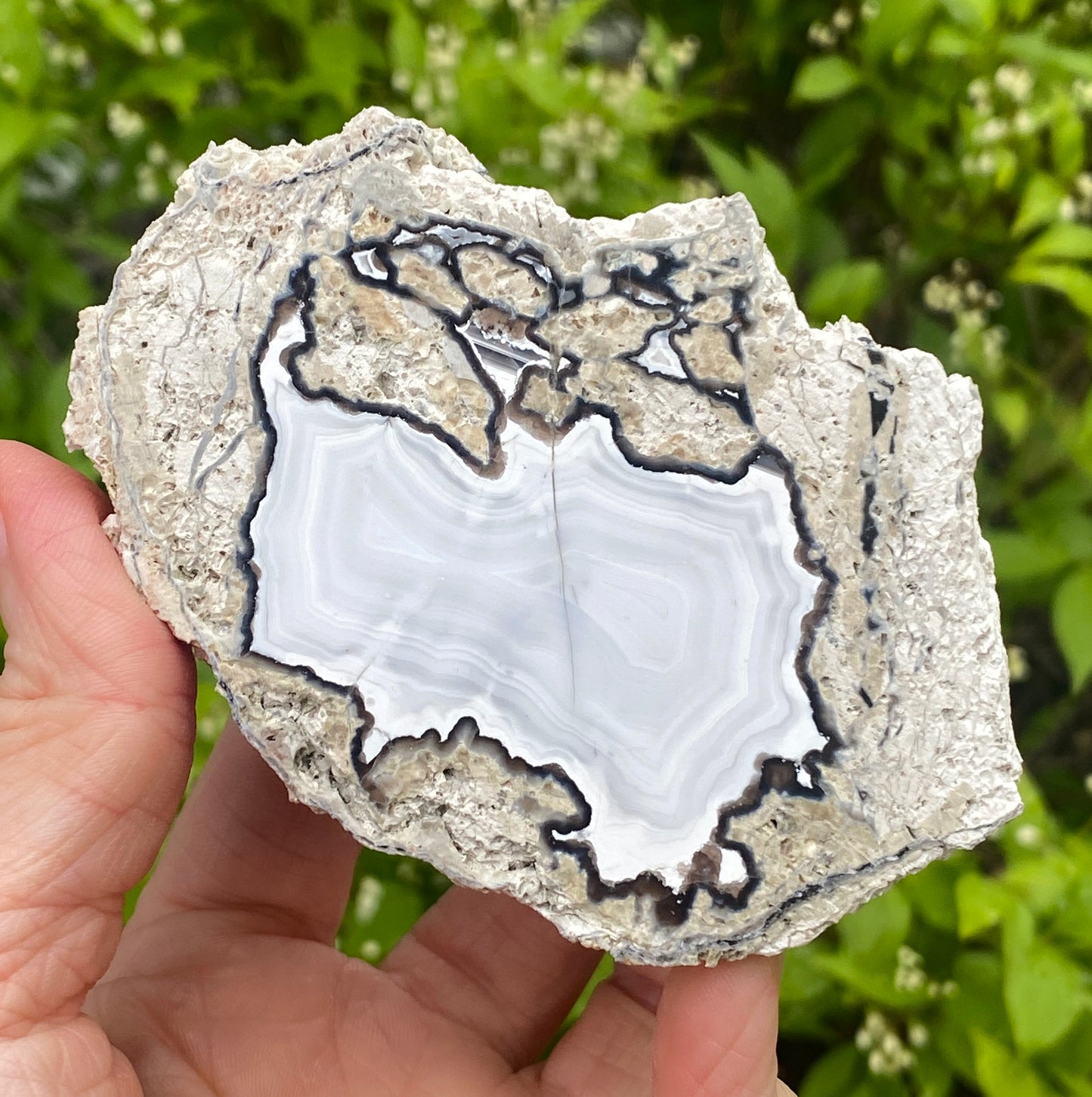 Rare Kaolin Agate, Germany, Gröppendorf