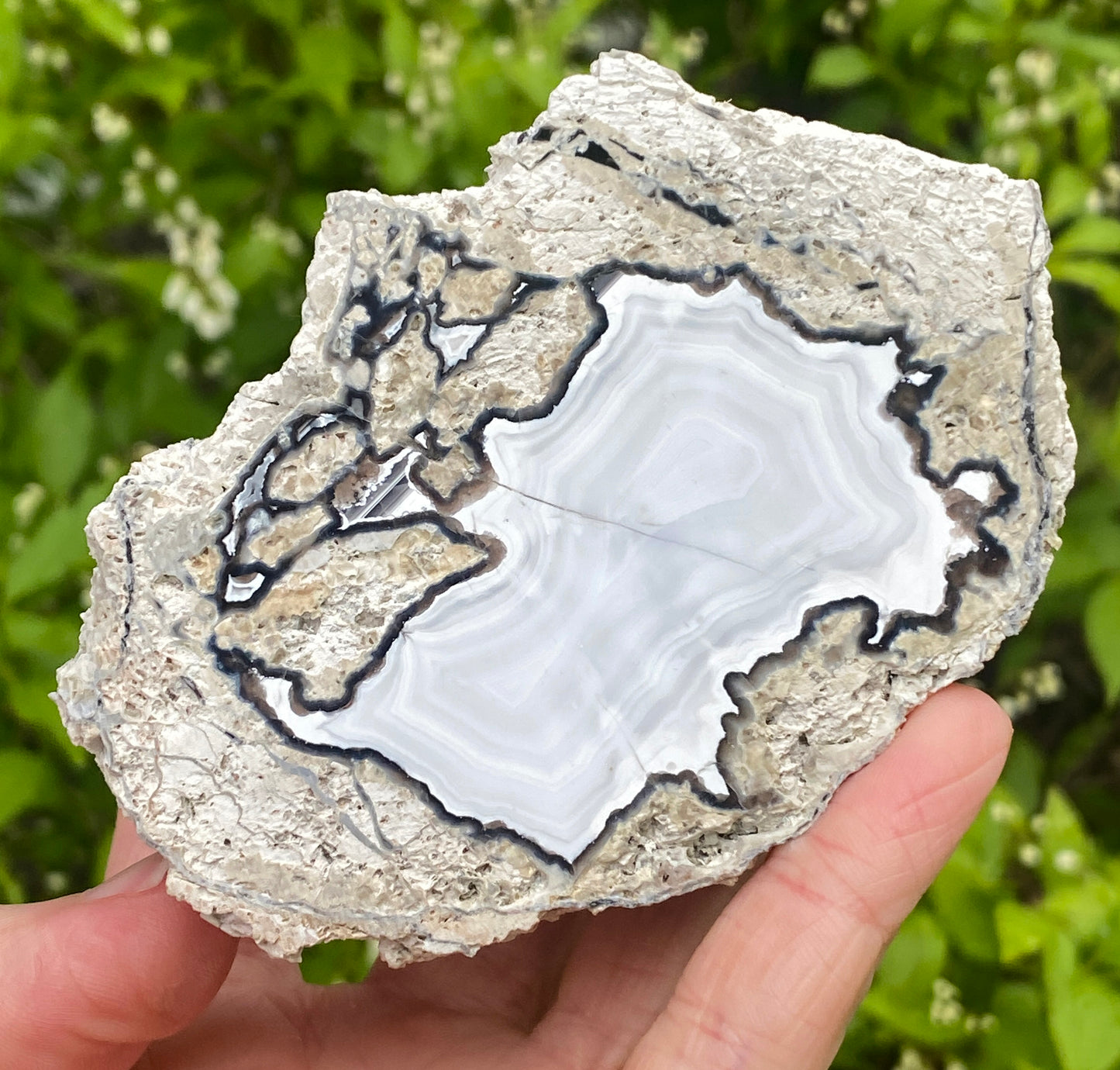 Rare Kaolin Agate, Germany, Gröppendorf