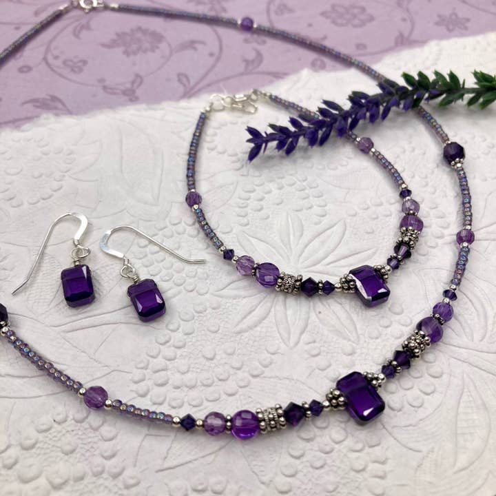 Amethyst Jewelry Collection, Handmade in Wisconsin