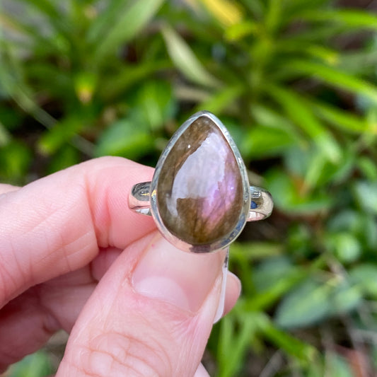 Labradorite Ring, Size 8