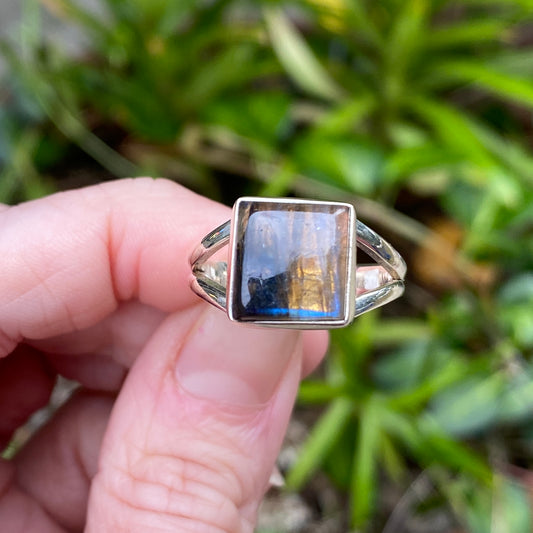 Labradorite Ring, Size 9