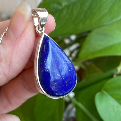 Lapis Lazuli Pendant, Sterling Silver