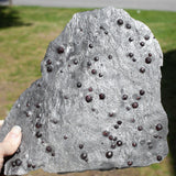 Garnet in Graphite from Red Embers Mine, Erving, Massachusetts
