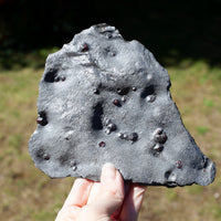 Garnet in Graphite from Red Embers Mine, Erving, Massachusetts