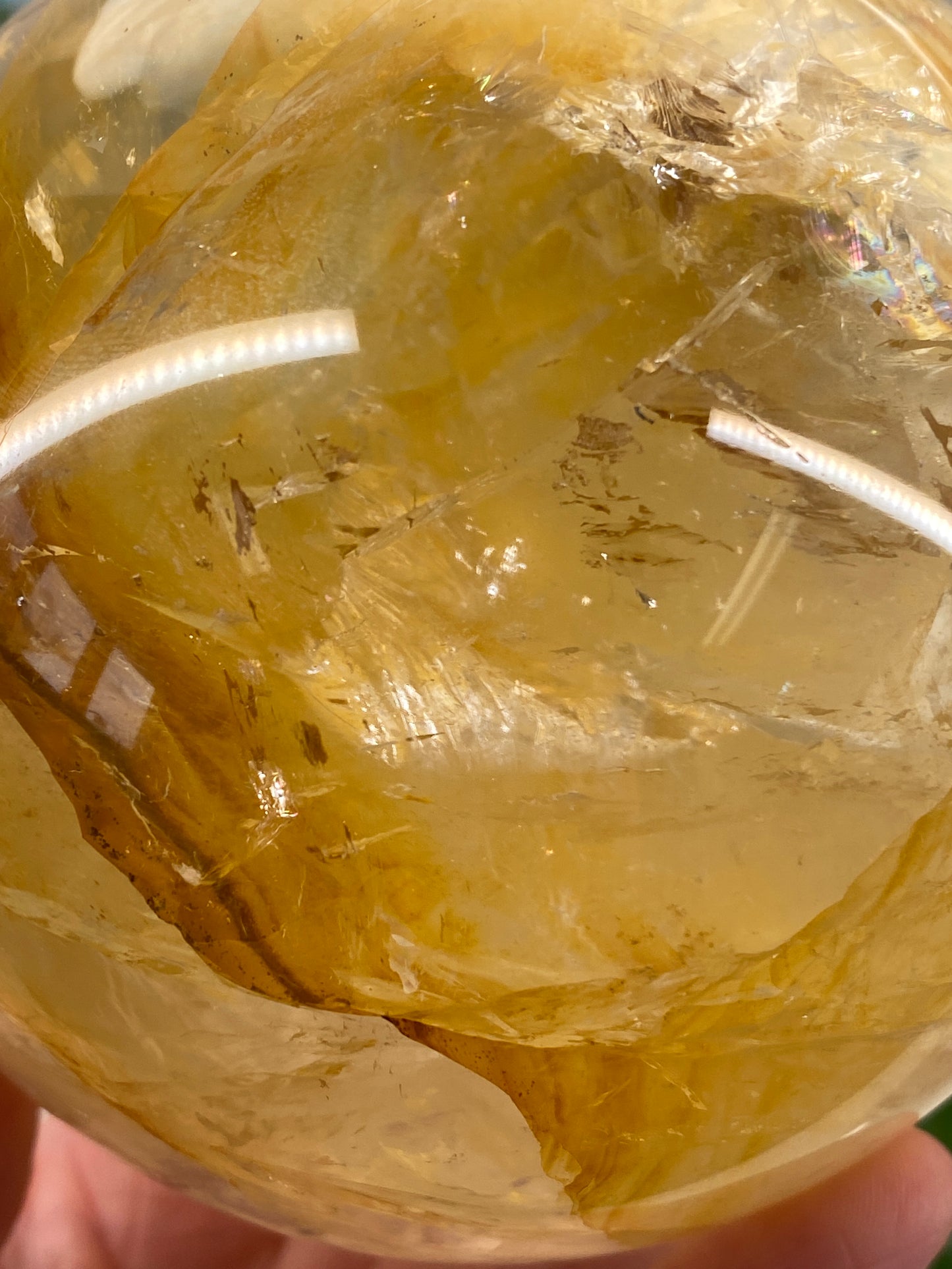 Gold Quartz Sphere, 4in