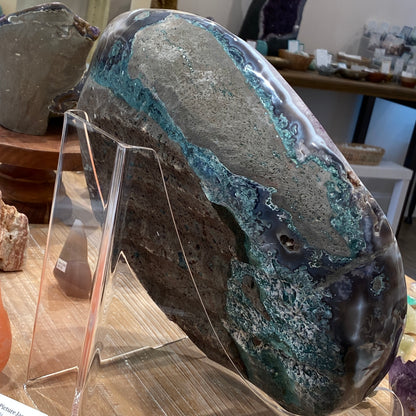 Stunning Amethyst Geode Showpiece, Round, 90's Brazil, 47lbs