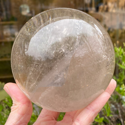 Large Smoky Quartz Sphere, 4in