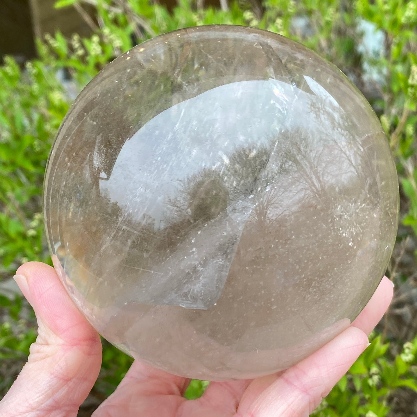 Large Smoky Quartz Sphere, 4in