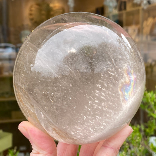 Large Smoky Quartz Sphere, 4in
