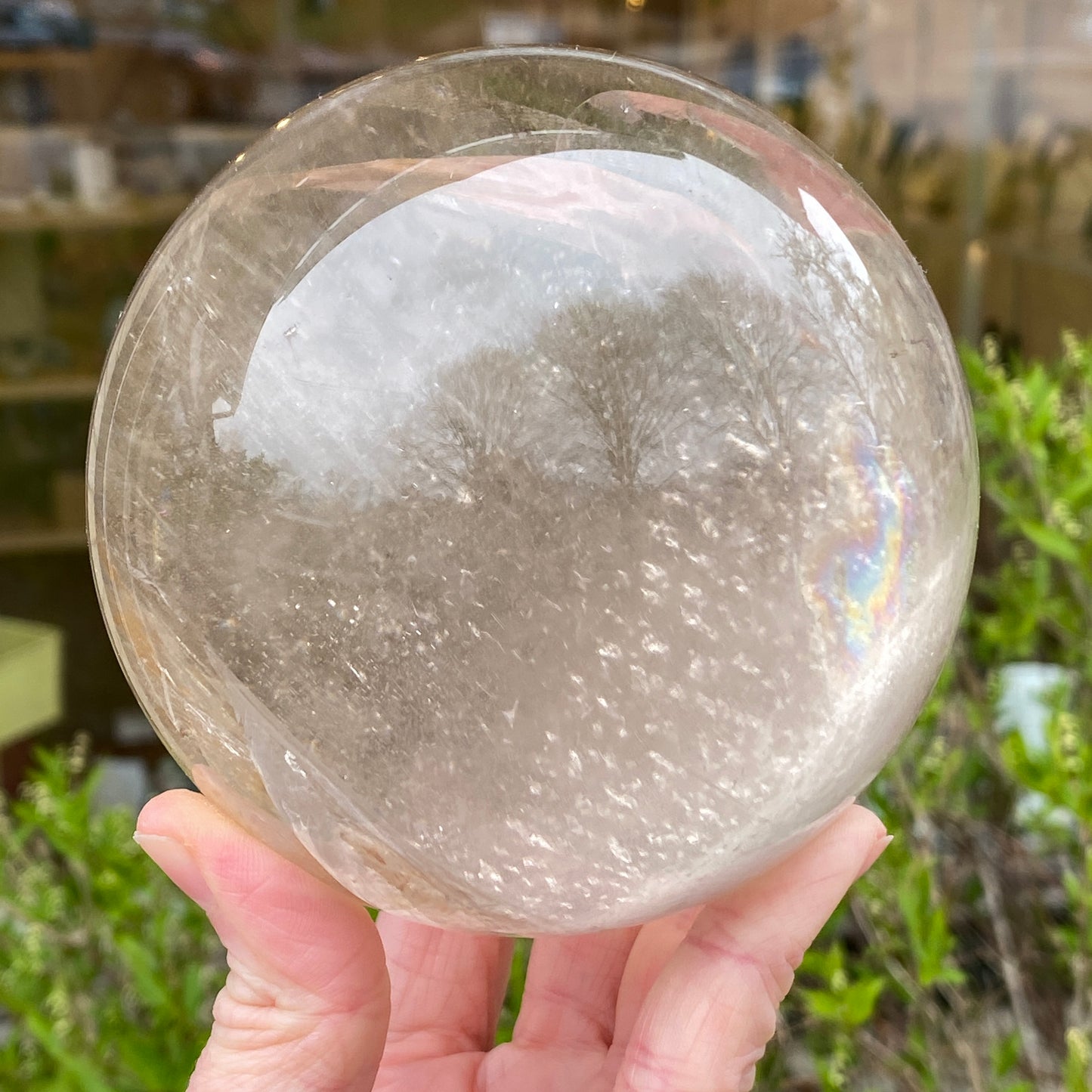 Large Smoky Quartz Sphere, 4in