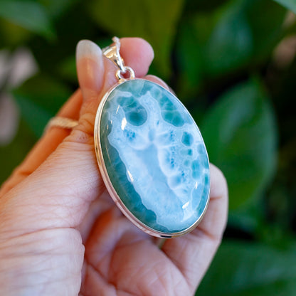 High Quality Larimar Pendant