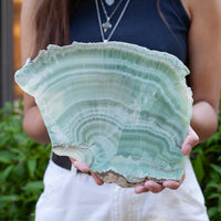 Green Aragonite Slab from Spain