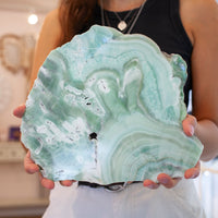Green Aragonite Slab from Spain