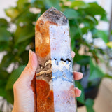 Mosaic Jasper Tower, Rare Combination Stone