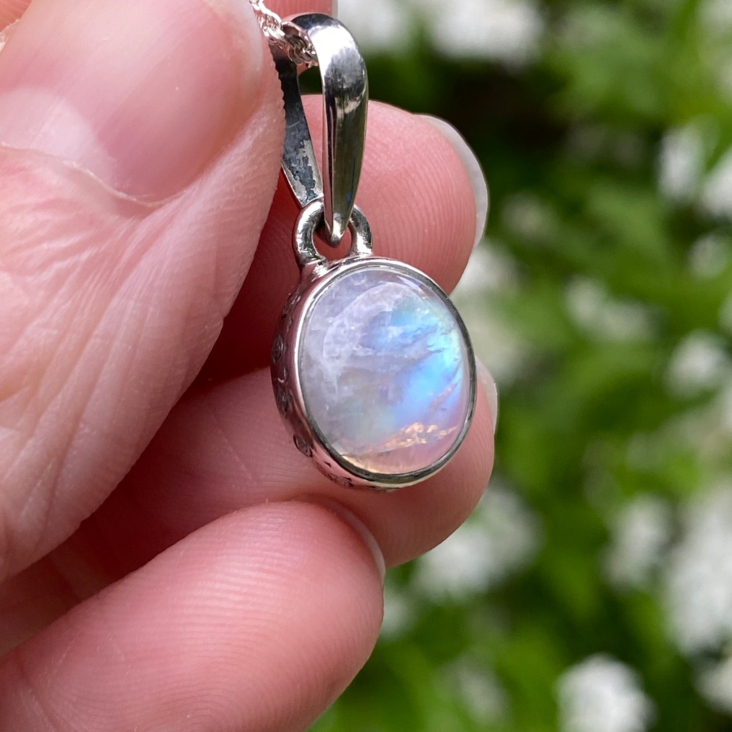 Round Moonstone Pendant