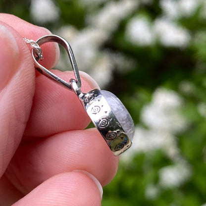 Round Moonstone Pendant