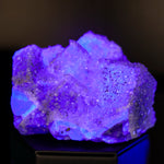 Color Changing Nigerian Fluorite, UV and Daylight Reactive, With Quartz and Pyrite