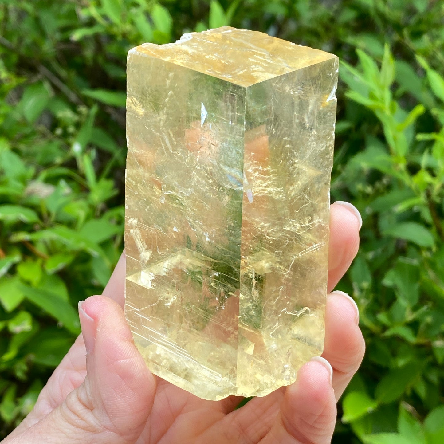 Raw Optical Calcite, Yellow