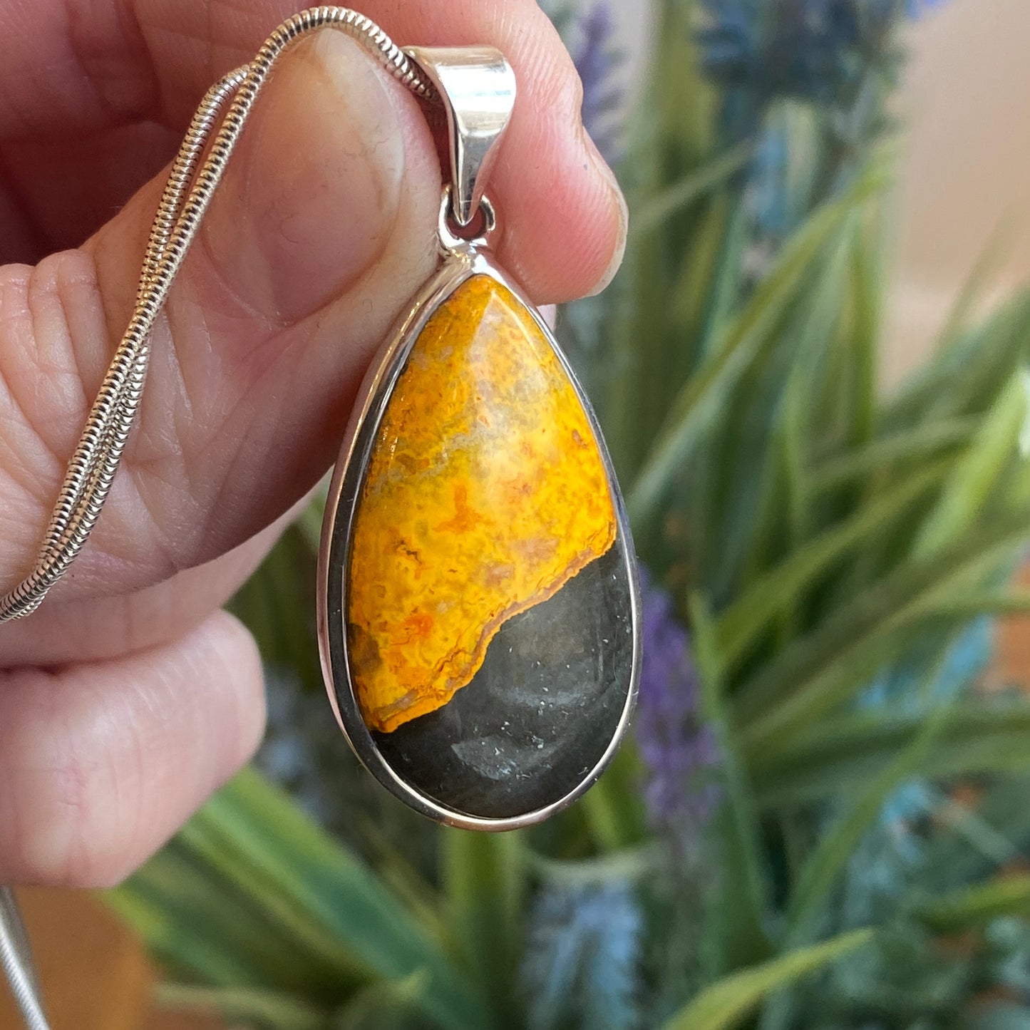 Bumblebee Jasper Pendant