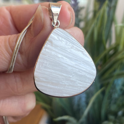 Raw Scolecite Pendant