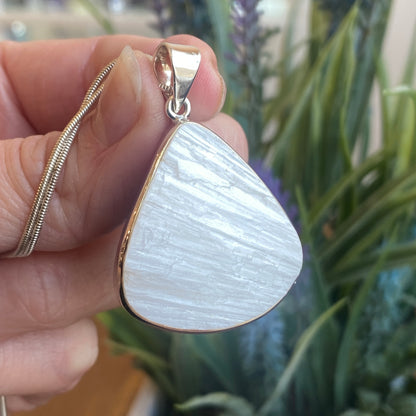 Raw Scolecite Pendant