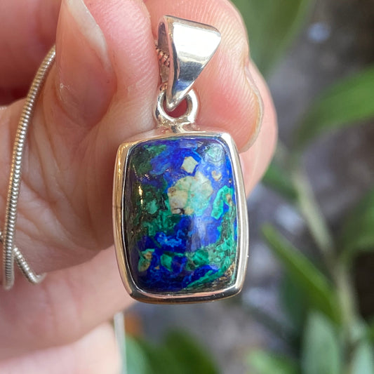 Azurite Malachite Pendant