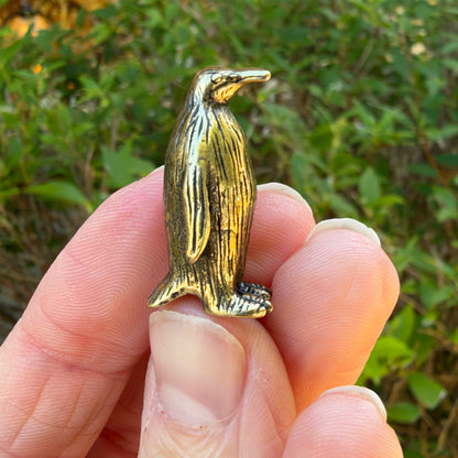 Emperor Penguin Figurine, Solid Brass Spirit Animal