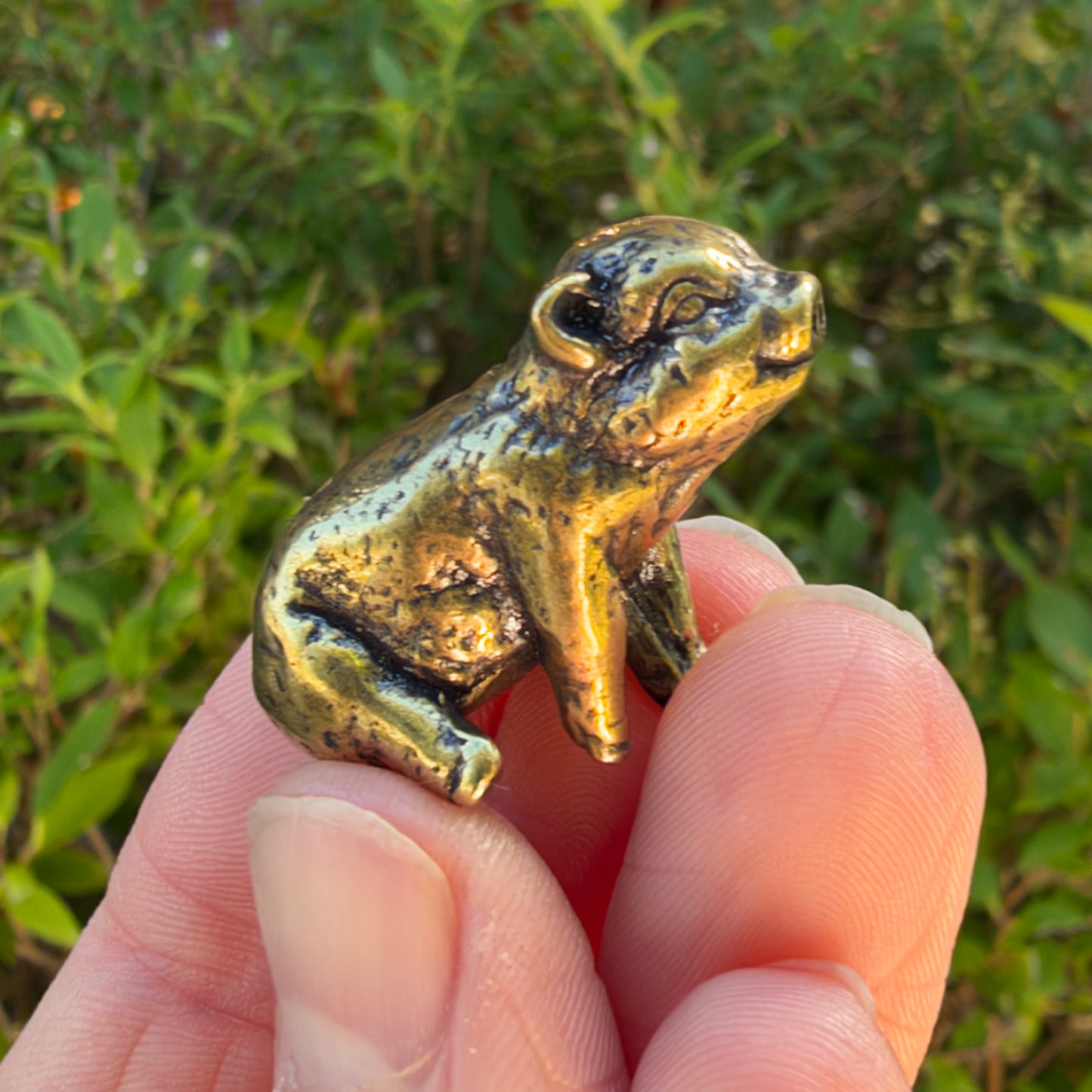 Pig Figurine, Solid Brass Spirit Animal