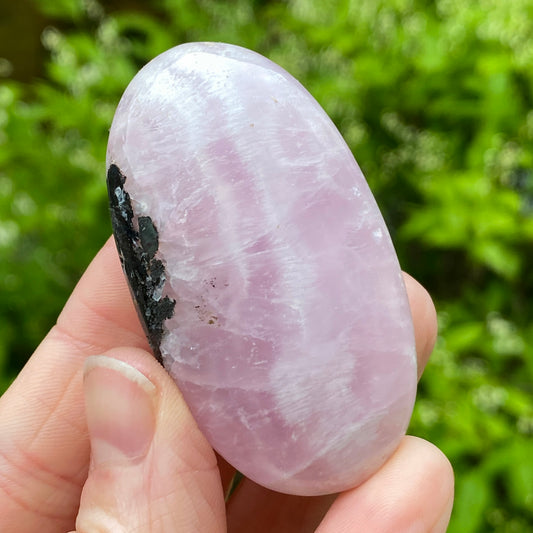 Pink Aragonite Palm Stone