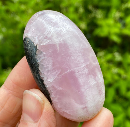 Pink Aragonite Palm Stone